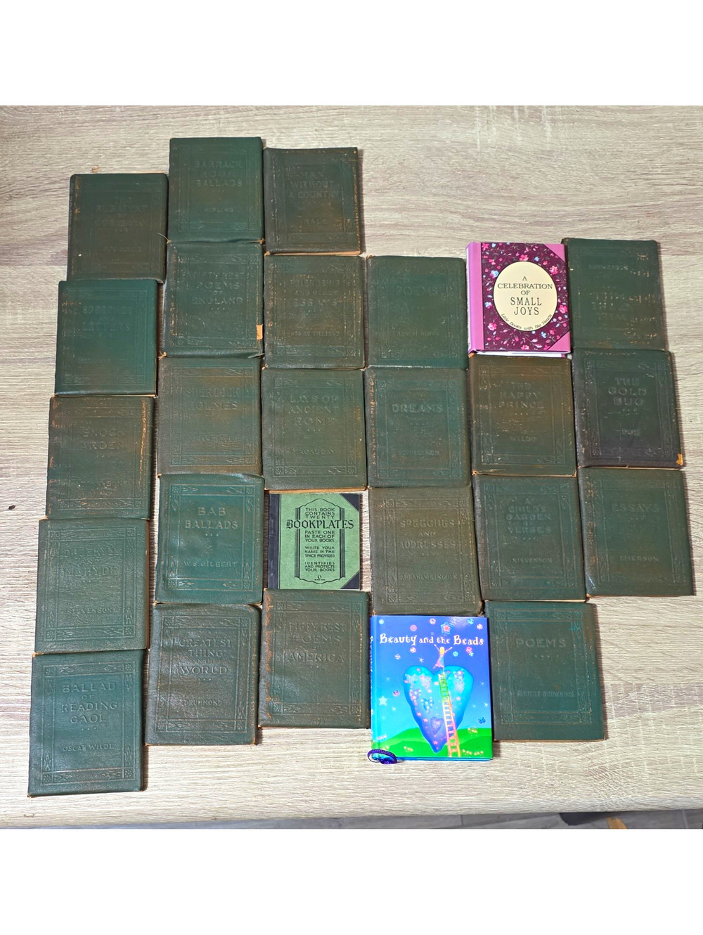 Miniature Cloth-Bound Poetry & Classic Literature Book Lot English